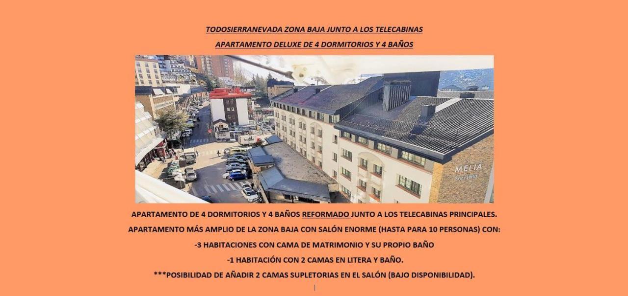 Todosierranevada Zona Baja - Apartamentos De 4 Dormitorios - Junto A Los Telecabinas 塞拉内华达 外观 照片